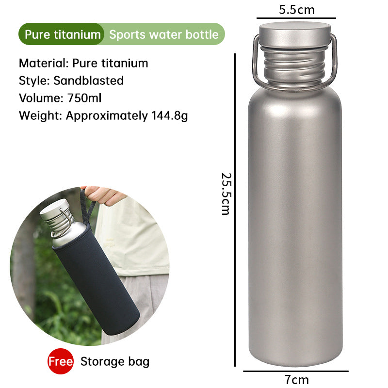 Portable Titanium Water Bottle