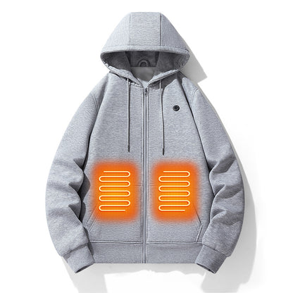 Heated Outdoor Zip-Up Hoodie