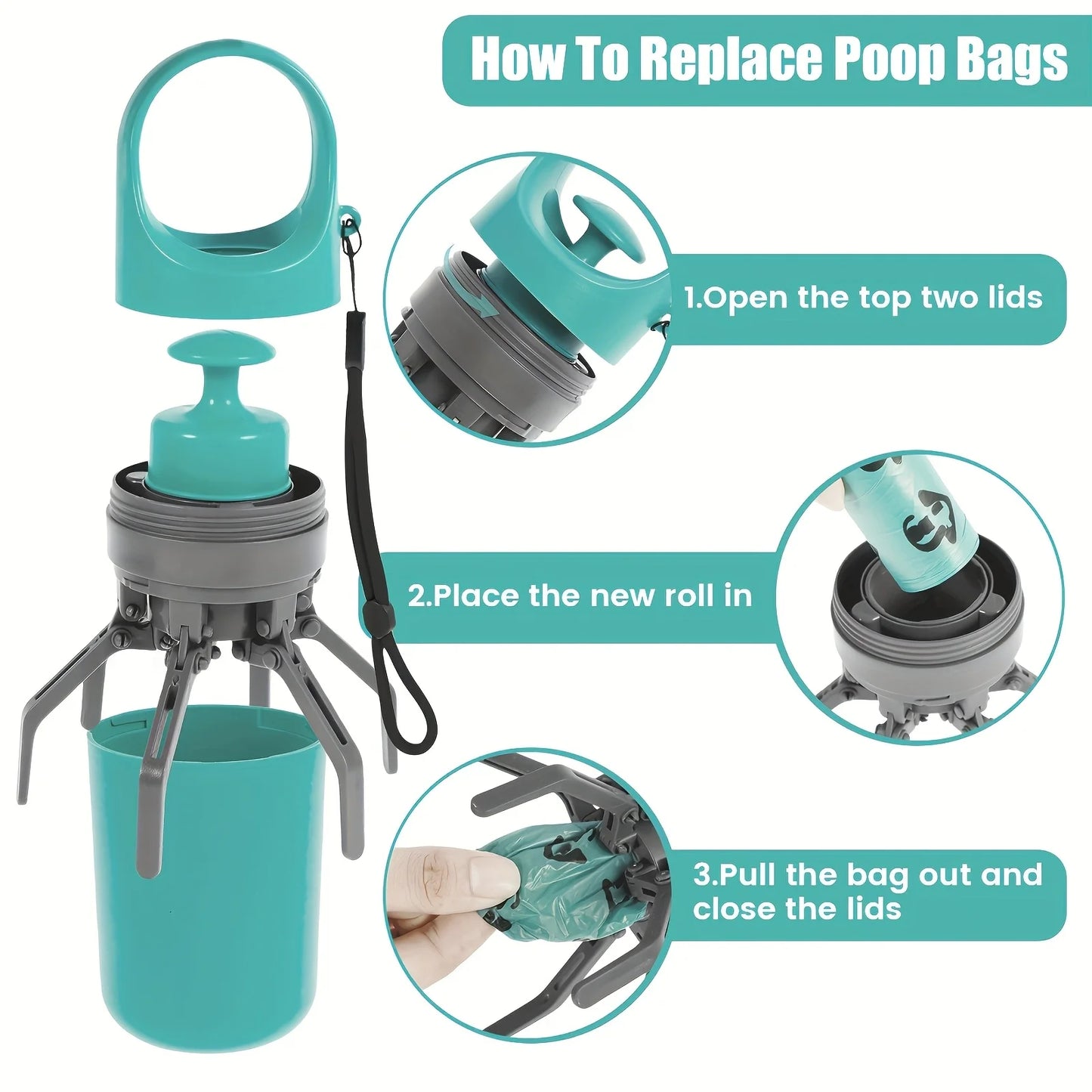 Portable Pooper Scooper with Bags
