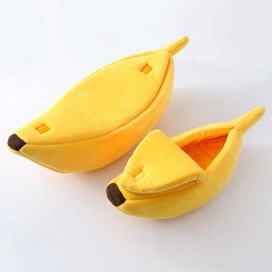 Banana-Shaped Cat Bed