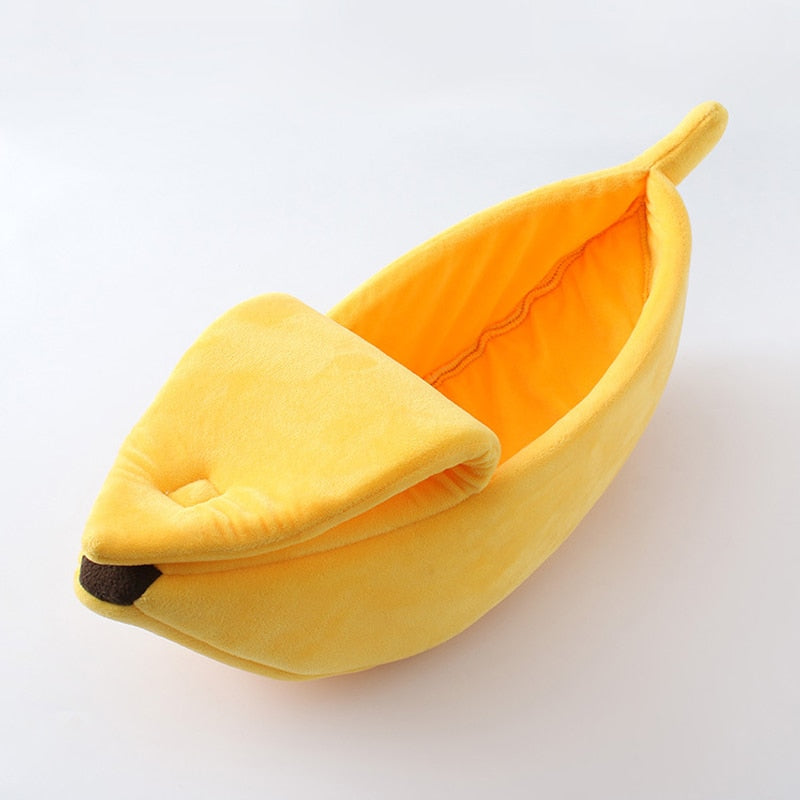 Banana-Shaped Cat Bed