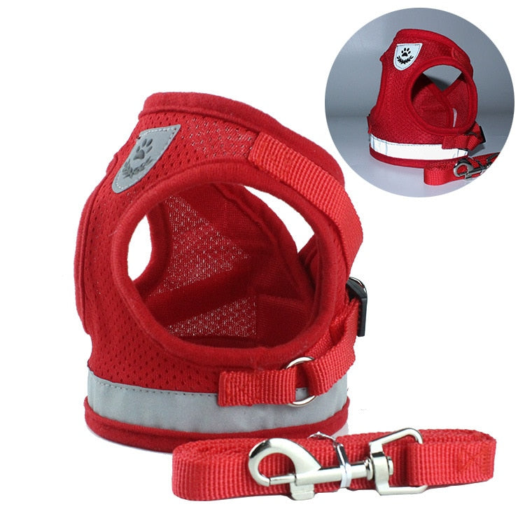 Reflective Harness w/ Leash Set