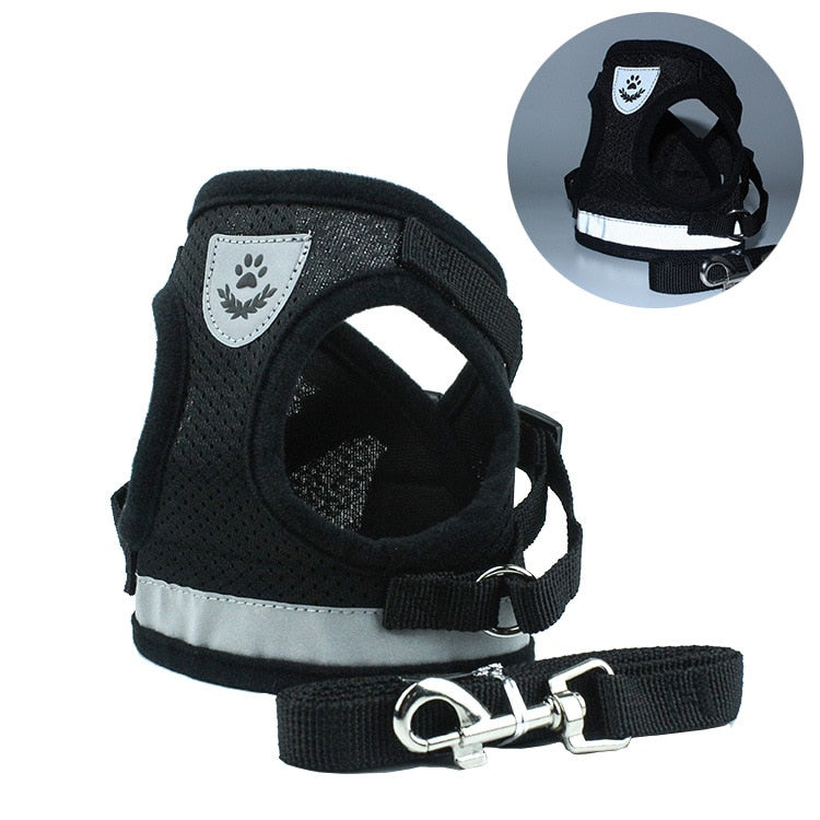 Reflective Harness w/ Leash Set